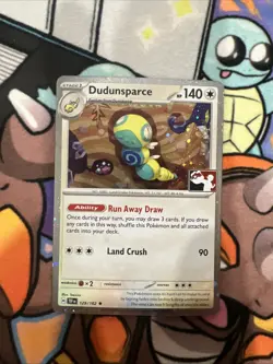Pokemon TCG - Dudunsparce 129/162 Holo - Prize Pack Series 7 Promo - NM - Image 1