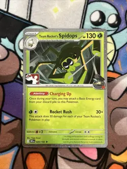 Team Rocket's Spidops Cosmos-Holo - NM - Pokemon Prize Pack Series 8 Stamped - Image 1