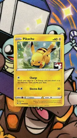 Pikachu 065/202 Event Variant Prize League Promo Cosmo Holo NM Pokemon - Image 1