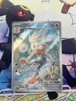 Pokemon TCG Raboot Stellar Crown Holo Card 147/142 Mint Condition - Image 2