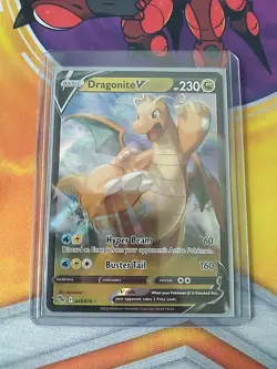 Pokemon TCG Dragonite V Pokemon GO 049/078 Holo Ultra Rare - Image 1
