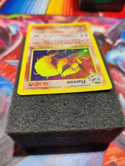 Pokemon 1999 Flareon 3/64 Jungle Holo Rare LP VTG WOTC - Image 5