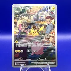Pikachu 173/165 Illustration Rare SV: Scarlet & Violet 151 Holo Pokemon TCG - NM - Image 1