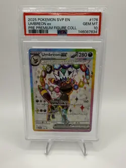 2025 POKEMON SVP EN-SV BLACK STAR PROMO | PSA 10 UMBREON EX 176 - Image 1