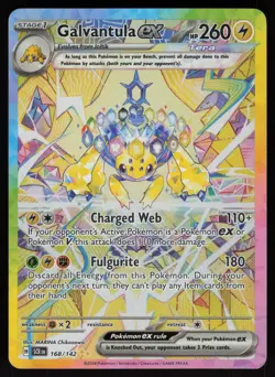 Galvantula ex 168/142 Stellar Crown Special Illustration Rare POKEMON - QTY - Image 1