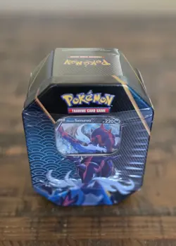 Pokemon TCG Divergent Powers - Hisuian Samurott V Tin **FACTORY SEALED** - Image 4