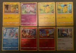 8 x Pokemon Go Holo/Reverse bundle - Pikachu Cosmos Wartortle Charmeleon Snorlax - Image 1