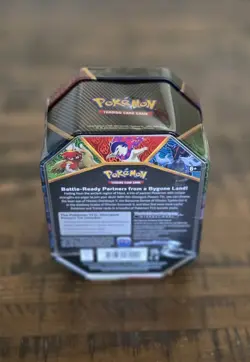 Pokemon TCG Divergent Powers - Hisuian Typhlosion V Tin **SEALED** (minor dent) - Image 2