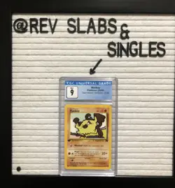 CGC 9 Mankey Team Rocket 1st Edition Mint - Pokemon 2000 61/82 - Image 1