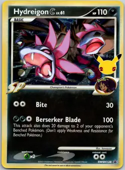Hydreigon C lv.61 SWSH138 Sword & Shield Promo NM - Image 1