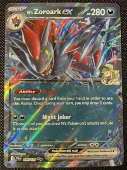 Pokemon TCG Journey Together N's Zoroark EX Holo Ultra Rare NM - Image 1