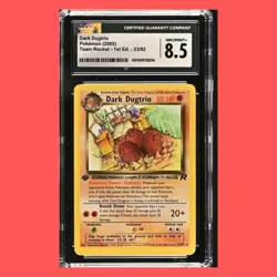 Pokemon Dark Dugtrio Team Rocket - 1st Ed. 23/82 CGC Nm/mint+ 8.5 - Image 1