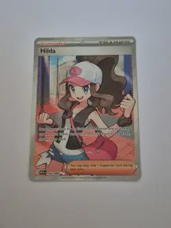 Hilda- 164/086 White Flare Full Art Ultra Rare Pokemon Card TCG - Image 1