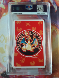 1996 Pokemon Clefairy 9 of Hearts Red Charizard Playing Card PSA 10 Gem Mint 35B - Image 2