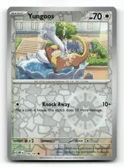 Yungoos 176/197 - Obsidian Flames Reverse Holo - Pokemon Card NM/M - Image 1