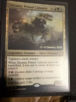 MTG English Zacama, Primal Calamity NM Foil Promos: Prerelease Cards - Image 1