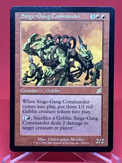 MTG - Siege-Gang Commander - Scourge - Rare - NM- Magic the Gathering - Image 1