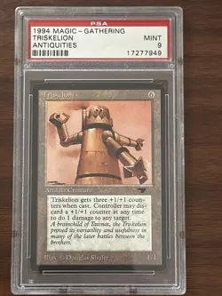 1994 Magic The Gathering Antiquities Triskelion Antiquities PSA 9 - Image 1