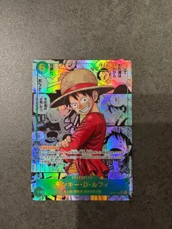 One Piece Card Luffy OP13-118 SEC Manga Alt Art Carrying on His Will Japanese JP - Image 1