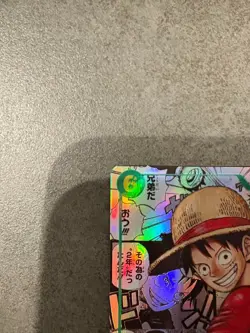 One Piece Card Luffy OP13-118 SEC Manga Alt Art Carrying on His Will Japanese JP - Image 2
