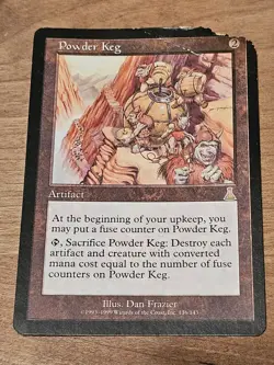 MTG Urza's Destiny Powder Keg Rare Magic the Gathering Card Artifact #1 - Image 1