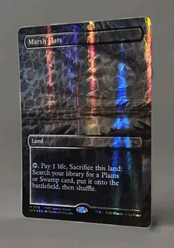 MTG - Marsh Flats *Dragonscale Foil* Tarkir 115 - Mythic Special Guest NM/M - Image 2