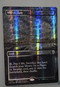 MTG - Marsh Flats *Dragonscale Foil* Tarkir 115 - Mythic Special Guest NM/M - Image 3