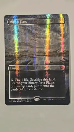 MTG - Marsh Flats *Dragonscale Foil* Tarkir 115 - Mythic Special Guest NM/M - Image 4