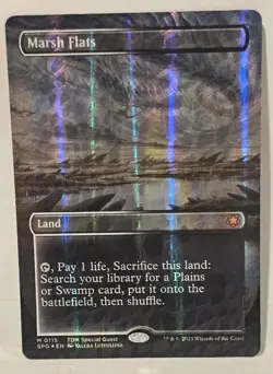 MTG - Marsh Flats *Dragonscale Foil* Tarkir 115 - Mythic Special Guest NM/M - Image 5