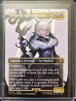 MTG FINAL FANTASY Y'SHTOLA, NIGHT'S BLESSED BORDER LESS MYTHIC NEW!!! - Image 1