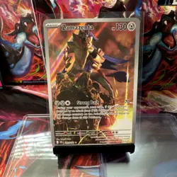 Pokemon Zamazenta 201/182 Destined Rivals Illustration Rare Full Art Holo 130 HP - Image 1