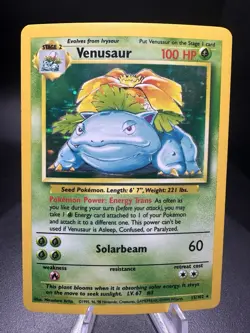 Venusuar Base Set 1999 Holo Rare Unlimited 15/102 Pokemon Card TCG - Image 1