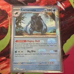 Carracosta 023/086 Rare Black Bolt Pokemon Master Ball Holo Near Mint - Image 1