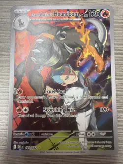 Team Rocket’s Houndoom 191/182 Secret Rare Pokemon Card – Near Mint - Image 1