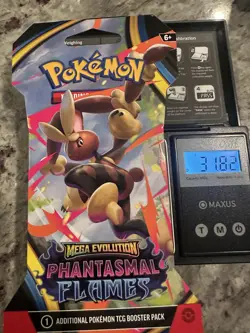 Pokemon TCG Phantasmal Flames HEAVY 31.82g! Sleeved Booster Pack -Possible GODU! - Image 1