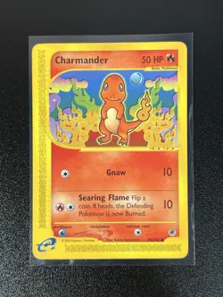 Pokemon Charmander 98/165 Expedition LP 2002 WotC Vintage E-Reader Card Regular - Image 1