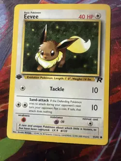 Eevee [1st Edition] #55 Pokemon Team Rocket - Image 1