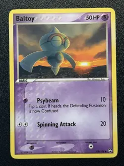 Baltoy 44/108 EX Power Keepers Pokemon Card - Image 1