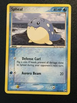 Spheal 65/108 EX Power Keepers Pokemon Card - Image 1