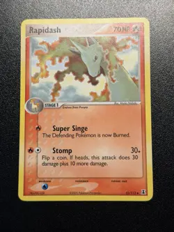 Rapidash 52/113 EX Delta Species Vintage Pokemon LP - Image 1