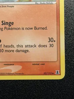 Rapidash 52/113 EX Delta Species Vintage Pokemon LP - Image 5