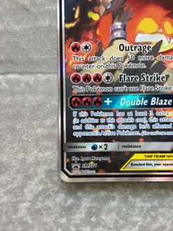 2019 Pokemon Reshiram & Charizard Tag Team GX Black Star Promo Holo TCG # SM201 - Image 4