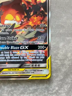 2019 Pokemon Reshiram & Charizard Tag Team GX Black Star Promo Holo TCG # SM201 - Image 5