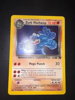 Pokemon Dark Machamp Team Rocket Holo Rare 10/82 Eng NEARMINT - Image 1