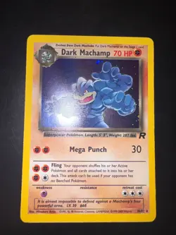 Pokemon Dark Machamp Team Rocket Holo Rare 10/82 Eng NEARMINT - Image 2