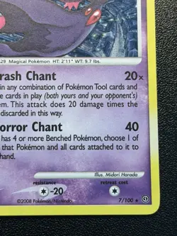 2008 Pokemon Stormfront Mismagius Lv.33 7/100 Holo Rare - Image 4