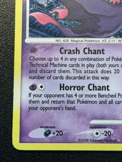 2008 Pokemon Stormfront Mismagius Lv.33 7/100 Holo Rare - Image 5