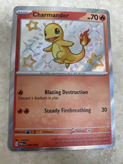 Shiny Charmander 109/091 - Pokemon TCG Paldean Fates - Image 1