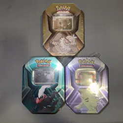 Pokemon TCG Triple Whammy Tyranitar, Darkrai, Slaking Tins (6 Sealed Tins) - Image 1