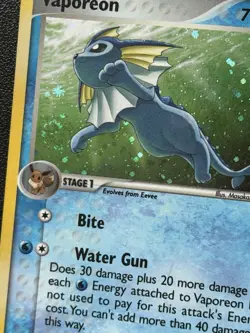 Pokemon Vaporeon 6/17 POP Series 3 Holo SWIRL - Image 2